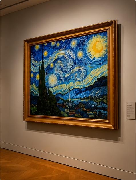 Gallery painting encountered in person